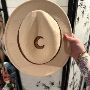 Desert scene hand painted hat